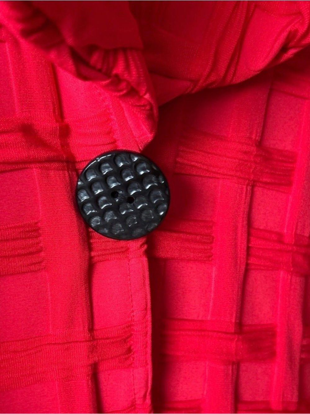Heydari Red Textured Open Cardigan - Picture 3 of 5